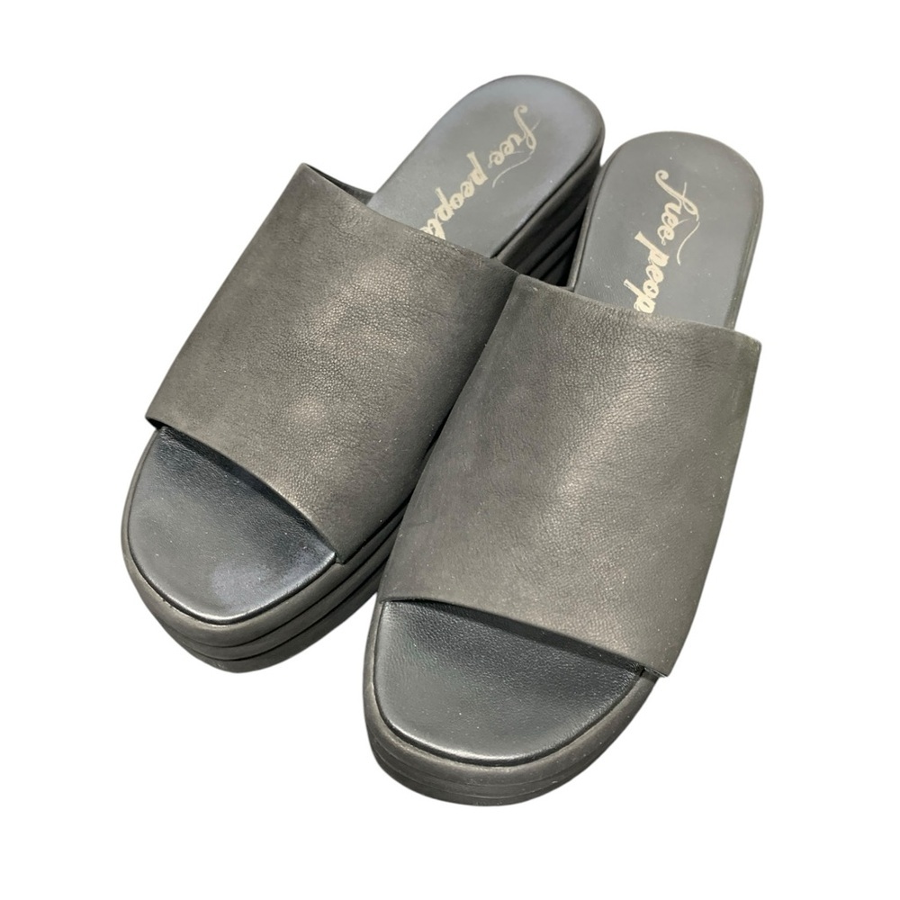 Free People Women’s Harbor Platform Black sz 40‎ US 9.5